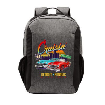 Cruisin Detroit To Pontiac Clasic Cars Vector Backpack