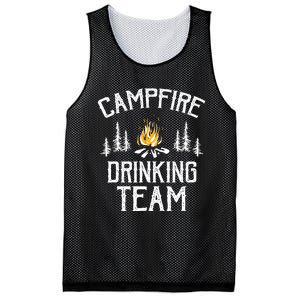 Campfire Drinking Team Camping Lovers Camper Mesh Reversible Basketball Jersey Tank