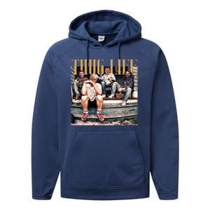 Cool Donald Trump Thug Life Performance Fleece Hoodie