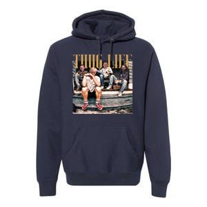 Cool Donald Trump Thug Life Premium Hoodie