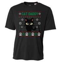 Cat Daddy Ugly Christmas Sweater Pajama Funny Kitty Cat Lover Xmas Gift Cooling Performance Crew T-Shirt