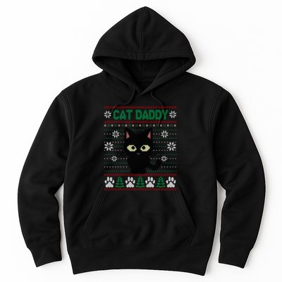 Cat Daddy Ugly Christmas Sweater Pajama Funny Kitty Cat Lover Xmas Gift Hoodie