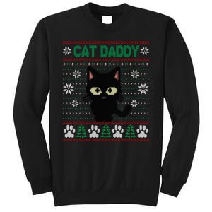 Cat Daddy Ugly Christmas Sweater Pajama Funny Kitty Cat Lover Xmas Gift Sweatshirt