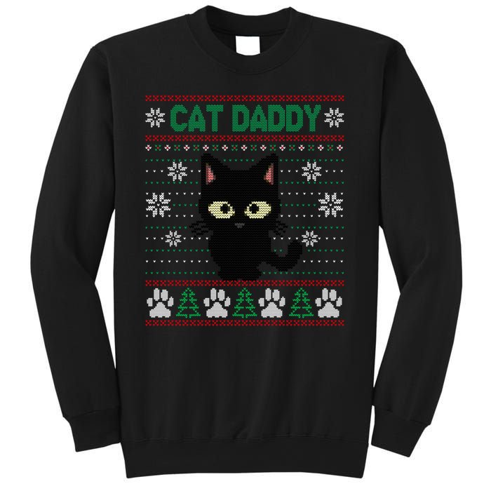 Cat Daddy Ugly Christmas Sweater Pajama Funny Kitty Cat Lover Xmas Gift Sweatshirt