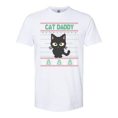 Cat Daddy Ugly Christmas Sweater Pajama Funny Kitty Cat Lover Xmas Gift Softstyle® CVC T-Shirt