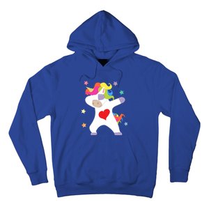 Cute Dabbing Unicorn Heart Valentines Day Cute Gift Hoodie