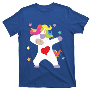 Cute Dabbing Unicorn Heart Valentines Day Cute Gift T-Shirt