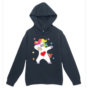 Cute Dabbing Unicorn Heart Valentines Day Cute Gift Urban Pullover Hoodie