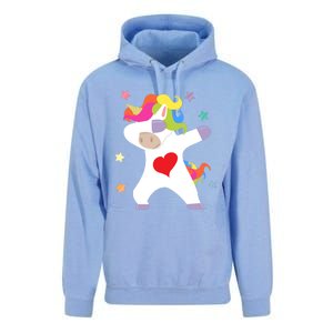 Cute Dabbing Unicorn Heart Valentines Day Cute Gift Unisex Surf Hoodie