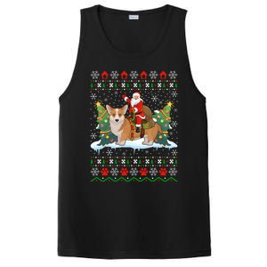 Corgi Dog Ugly Xmas Gift Santa Riding Corgi Christmas Meaningful Gift PosiCharge Competitor Tank