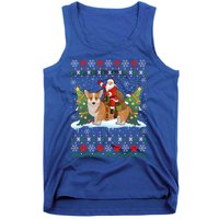 Corgi Dog Ugly Xmas Gift Santa Riding Corgi Christmas Meaningful Gift Tank Top