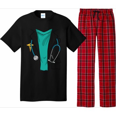 Cool Doctor Uniform Halloween Costume Funny Lazy Diy Gift Pajama Set