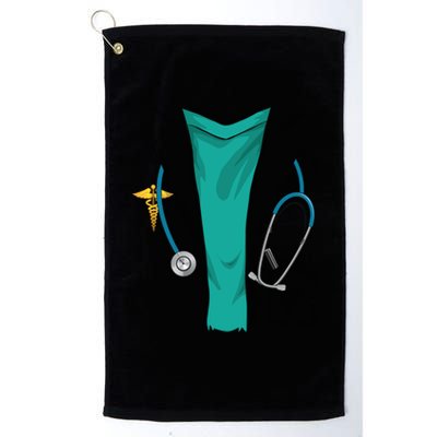 Cool Doctor Uniform Halloween Costume Funny Lazy Diy Gift Platinum Collection Golf Towel