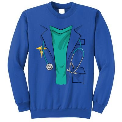 Cool Doctor Uniform Halloween Costume Funny Lazy Diy Gift Sweatshirt