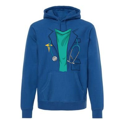 Cool Doctor Uniform Halloween Costume Funny Lazy Diy Gift Premium Hoodie