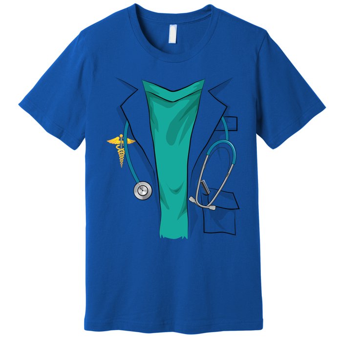 Cool Doctor Uniform Halloween Costume Funny Lazy Diy Gift Premium T-Shirt