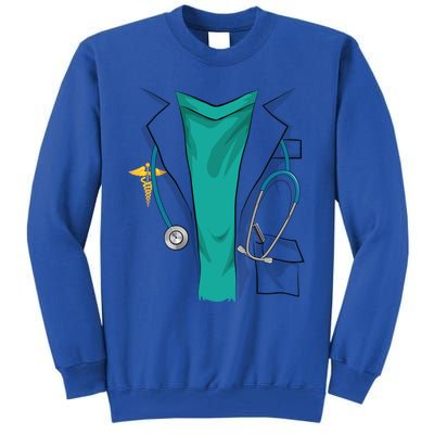 Cool Doctor Uniform Halloween Costume Funny Lazy Diy Gift Tall Sweatshirt