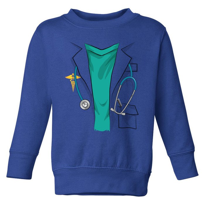 Cool Doctor Uniform Halloween Costume Funny Lazy Diy Gift Toddler Sweatshirt