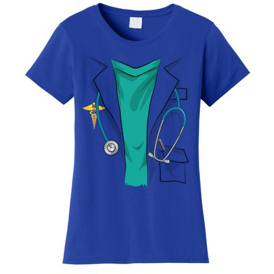 Cool Doctor Uniform Halloween Costume Funny Lazy Diy Gift Women's T-Shirt