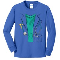 Cool Doctor Uniform Halloween Costume Funny Lazy Diy Gift Kids Long Sleeve Shirt