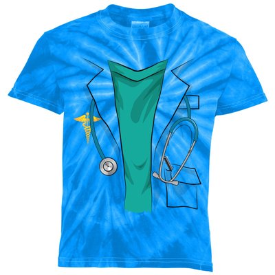 Cool Doctor Uniform Halloween Costume Funny Lazy Diy Gift Kids Tie-Dye T-Shirt