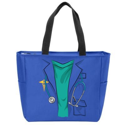 Cool Doctor Uniform Halloween Costume Funny Lazy Diy Gift Zip Tote Bag