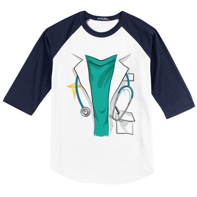 Cool Doctor Uniform Halloween Costume Funny Lazy Diy Gift Baseball Sleeve Shirt