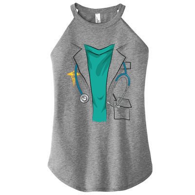 Cool Doctor Uniform Halloween Costume Funny Lazy Diy Gift Women's Perfect Tri Rocker Tank