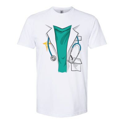 Cool Doctor Uniform Halloween Costume Funny Lazy Diy Gift Softstyle CVC T-Shirt