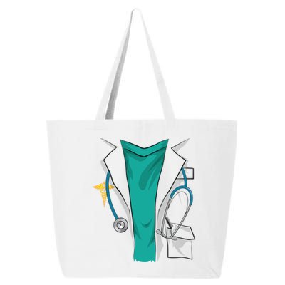 Cool Doctor Uniform Halloween Costume Funny Lazy Diy Gift 25L Jumbo Tote