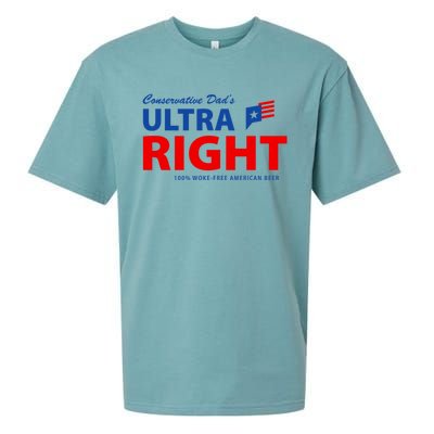 Conservative Dads Ultra Right 100% Work Free American Beer Sueded Cloud Jersey T-Shirt