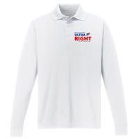 Conservative Dads Ultra Right 100% Work Free American Beer Performance Long Sleeve Polo