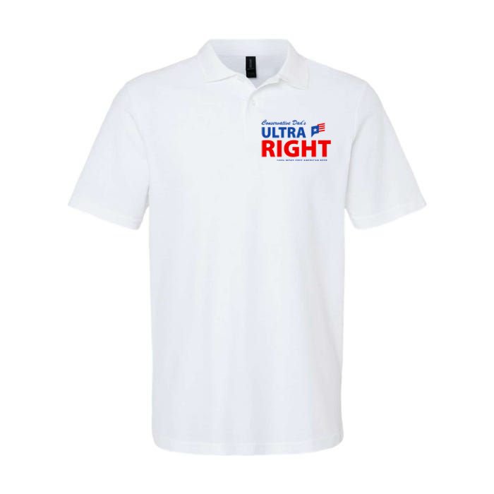 Conservative Dads Ultra Right 100% Work Free American Beer Softstyle Adult Sport Polo