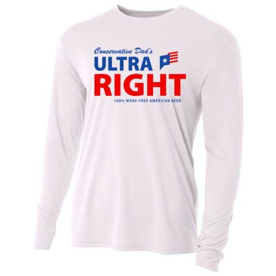 Conservative Dads Ultra Right 100% Work Free American Beer Cooling Performance Long Sleeve Crew