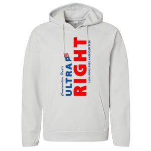 Conservative Dads Ultra Right 100% Work Free American Beer Performance Fleece Hoodie