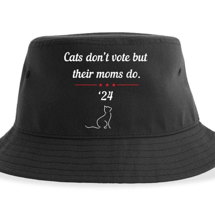 Cats DonT Vote But Their Moms Do President 2024 Election Sustainable Bucket Hat