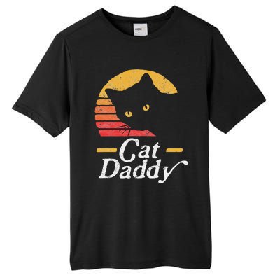 Cat Daddy Vintage Eighties Style Cat Retro Distressed Tall Fusion ChromaSoft Performance T-Shirt