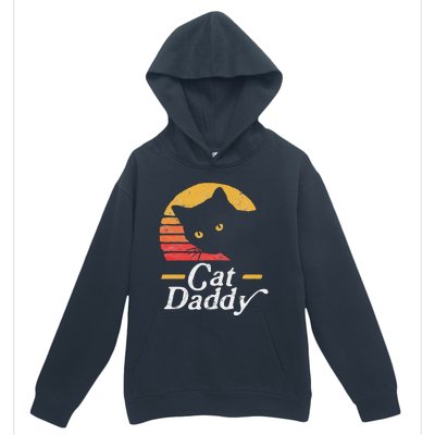 Cat Daddy Vintage Eighties Style Cat Retro Distressed Urban Pullover Hoodie