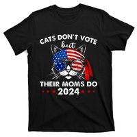 Cats DonT Vote But Their Moms Do Us Flag 2024 Election T-Shirt