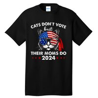 Cats DonT Vote But Their Moms Do Us Flag 2024 Election Tall T-Shirt