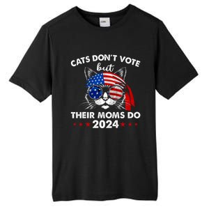 Cats DonT Vote But Their Moms Do Us Flag 2024 Election Tall Fusion ChromaSoft Performance T-Shirt