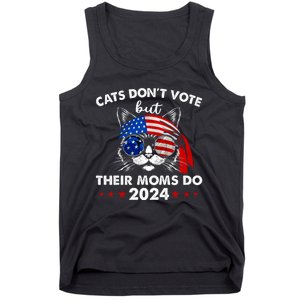 Cats DonT Vote But Their Moms Do Us Flag 2024 Election Tank Top