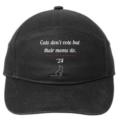 Cats DonT Vote But Their Moms Do President 2024 7-Panel Snapback Hat