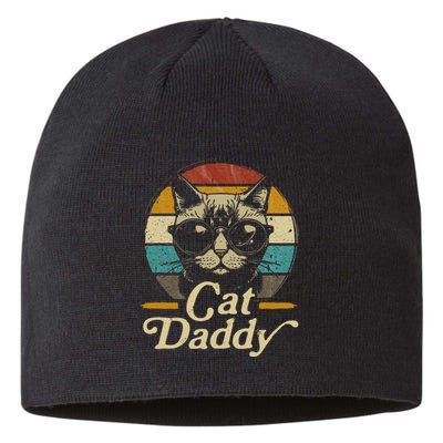 Cat Daddy Vintage 80s Style Cat Retro Sunglasses Sustainable Beanie