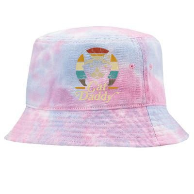 Cat Daddy Vintage 80s Style Cat Retro Sunglasses Tie-Dyed Bucket Hat