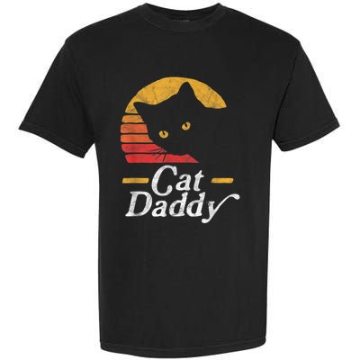 Cat Daddy Vintage Eighties Style Cat Retro Distressed Garment-Dyed Heavyweight T-Shirt