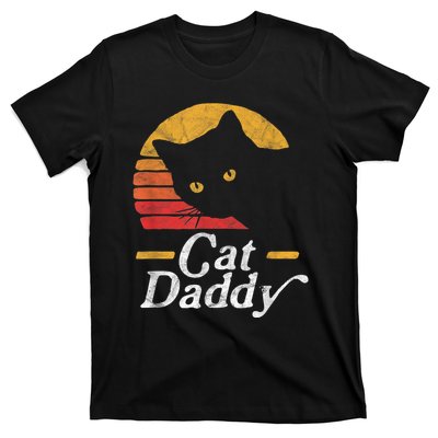 Cat Daddy Vintage Eighties Style Cat Retro Distressed T-Shirt