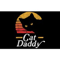 Cat Daddy Vintage Eighties Style Cat Retro Distressed Bumper Sticker