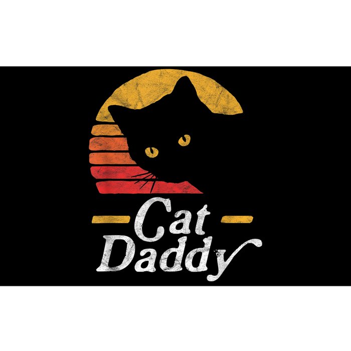 Cat Daddy Vintage Eighties Style Cat Retro Distressed Bumper Sticker