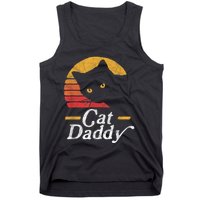 Cat Daddy Vintage Eighties Style Cat Retro Distressed Tank Top